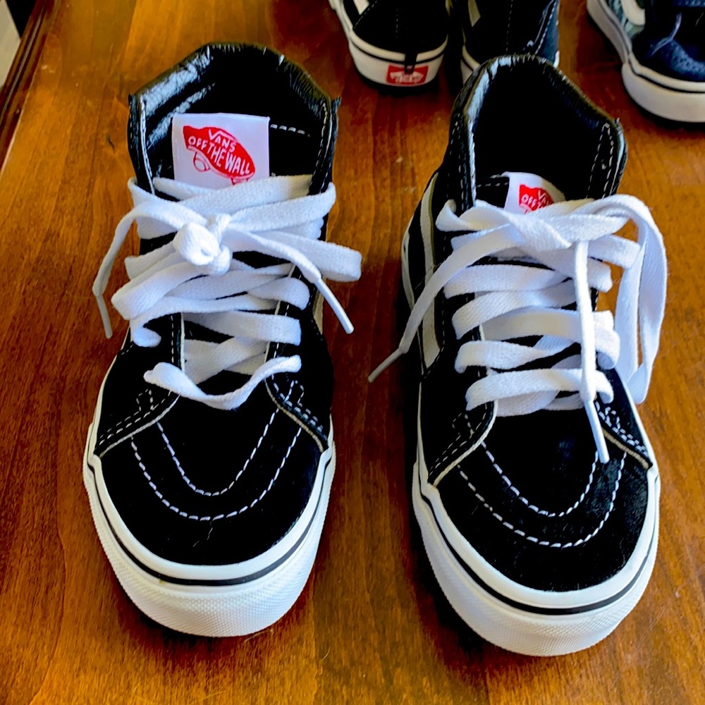 Black Vans Boys high tops